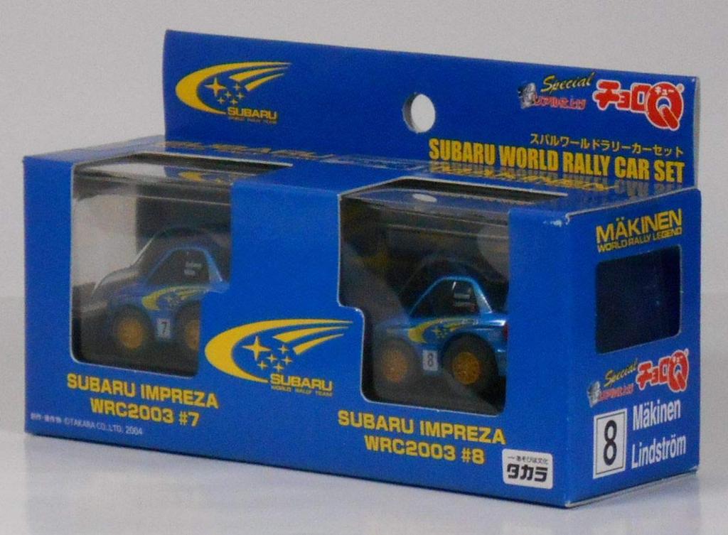 Super Realistic Finish Subaru World Rally Car Set Choro-Q