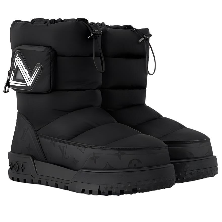 Louis Vuitton ALPINE Crew Snow Boots Men's Black 1ACET9