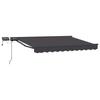 Manual Awning Frame with LEDs Anthracite 3 X 2.5 M