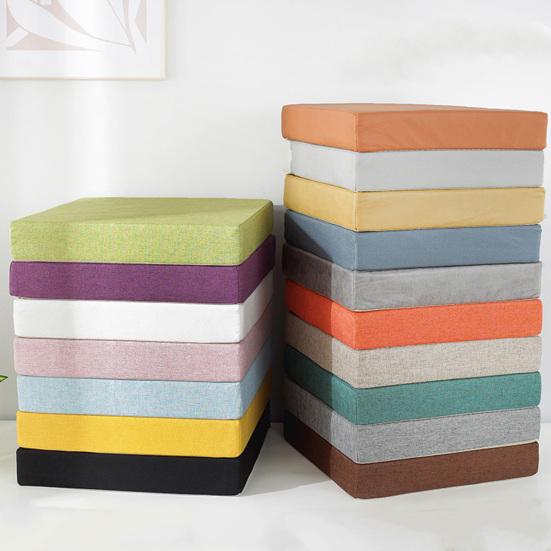 Waterproof Seat Cushion with Anti-Slip Rubber Back Zipper Design Height Comfort Support Multi Colors Mat for Chair Patio Living Room Kitchen Bedroom