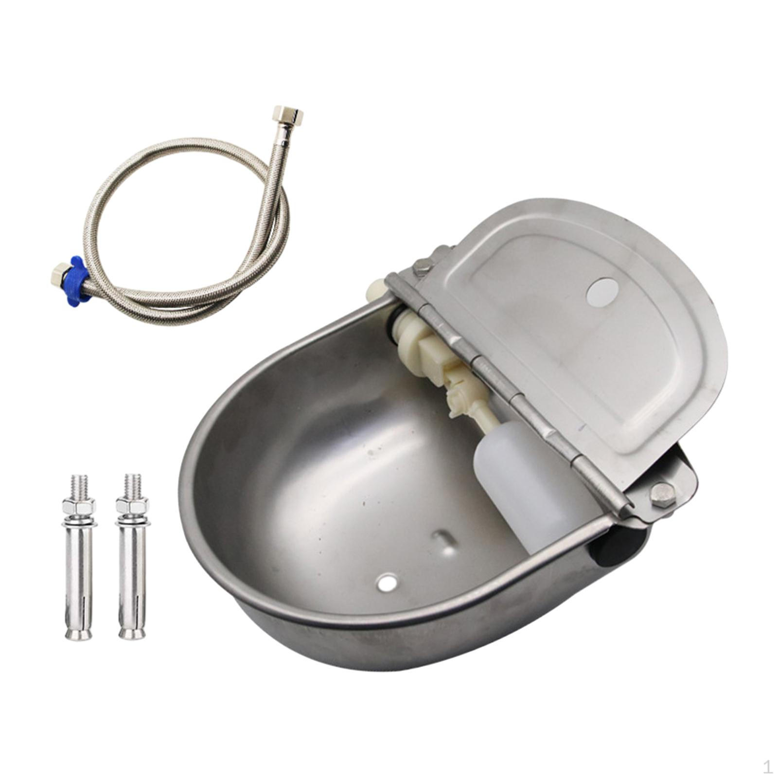 

Автоматична чаша для питної води для тварин, корито з поїлки з нержавіючої сталі з регульованим диспенсером With Hole and Pipe