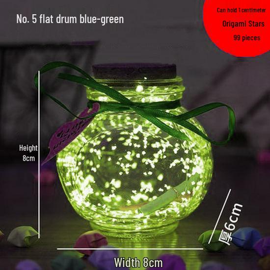 Luminous Starry Sky Glass Wish Bottle with Cork - Creative Gift for Birthdays or Women's Day
