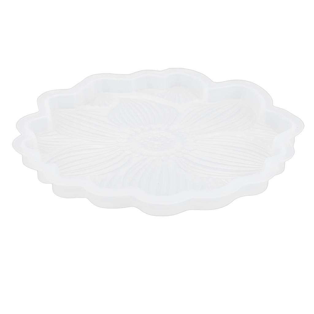 Molde de Silicona de Resina con Forma de Flor Reutilizable Flexible Resistente al Desgarro Molde de Bandeja Floral para Decoración del Hogar Proyecto de Arte