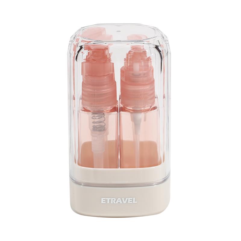 4 In 1 Travel Split Bottle Set Empty Reusable Cosmetic Containers For Shampoo Lotion Cream Spray Leak Proof Toiletry Bottles