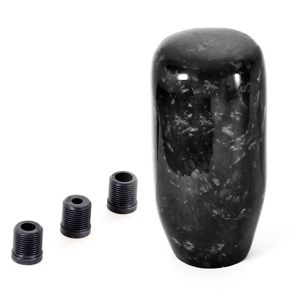 Universal Car Carbon Fiber Manual Gear Shift Knob Stick Shifter Knobs Shape Lever MT AT Gearstick Cylindrical Y2Q2