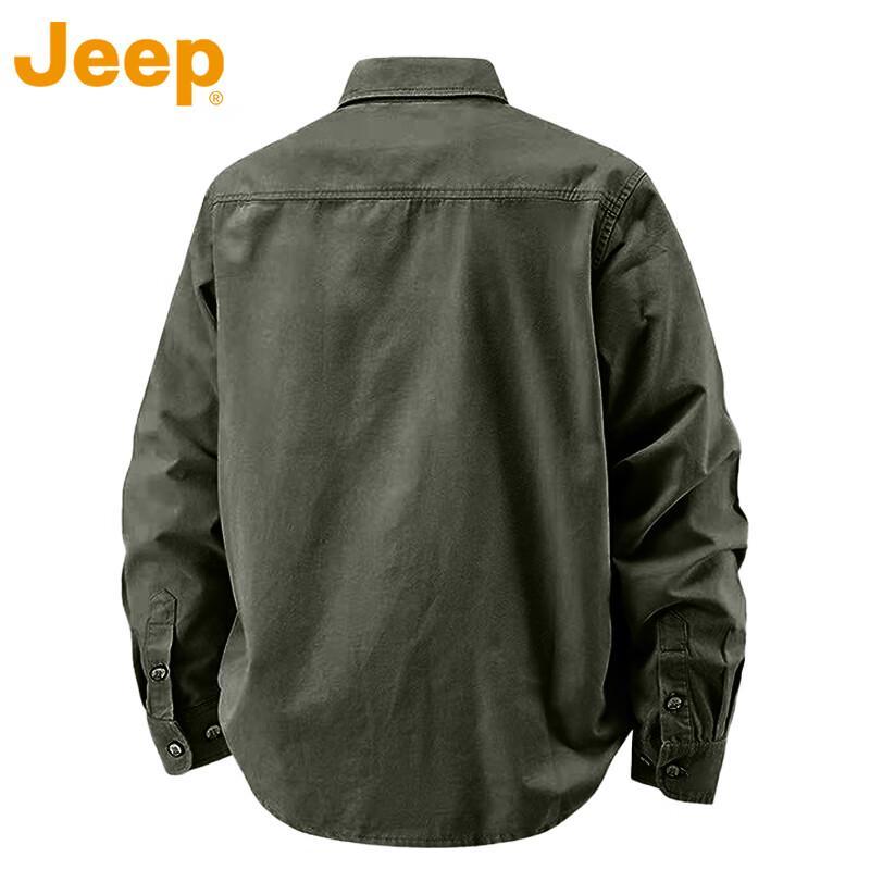 JEEP Men's Heavyweight Cotton Work Shirt