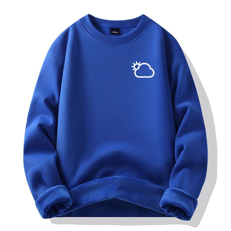 Men's Hoodie Loose Round Neck Sweatshirt Casual Hundred Sweatshirt Trendy Jacket