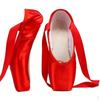 Chaussures de pointe de ballet professionnelles pour filles et femmes avec ruban