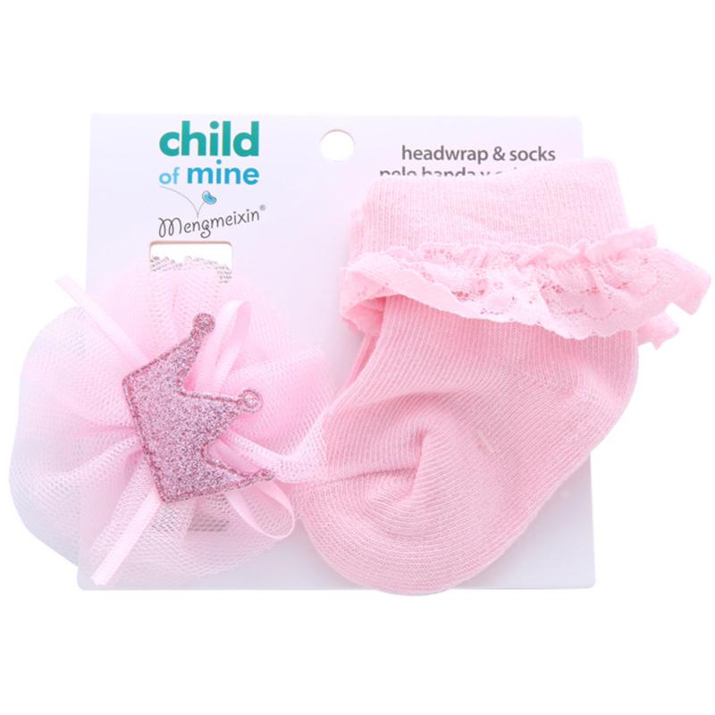 Baumwolle Kleinkind Neugeborene Socken Stirnband Sets Baby Mädchen Spitze Blumen Stirnband Babyparty Geschenke