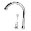 Fußpedal Wasserhahn Set Edelstahl Hände Frei Silber Touchless Bodenmontage Fußsteuerung Wasser
