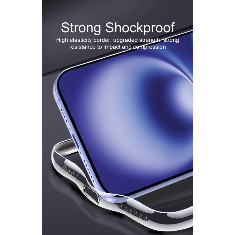 Ultra Thin Silicone Soft Case For iPhone 16 Pro Max Plus Crystal Clear Transparent Full Camera Cover Shell 16pro Promax 16plus