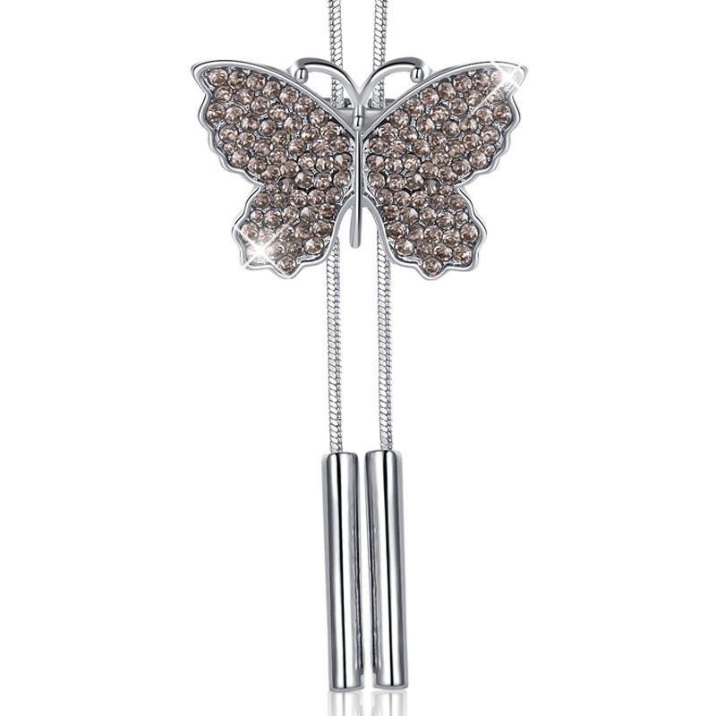 Elegant Butterfly Necklace For Women Long Fashion Sweater Chain Vintage Accessory