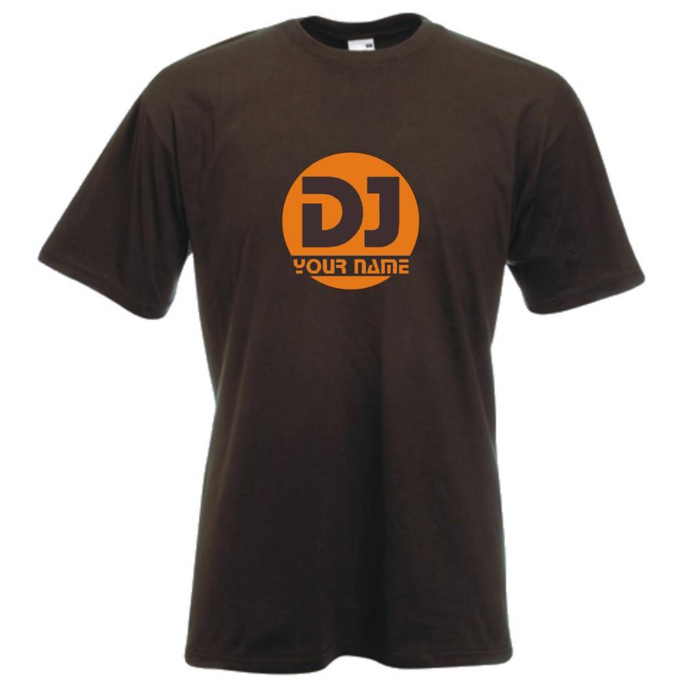 Dj Maßgefertigt T-Shirt Club Handy Musik Rave Radio Personalisiert Deejay