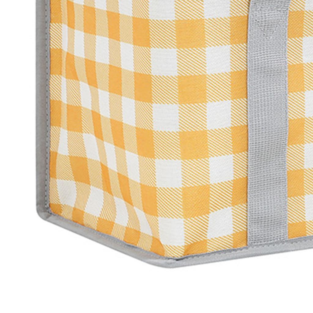 Picnic Bag Cooler Bag with Handle Insulated Oxford Cloth Ample Capacity Portable Grocery Basket for 