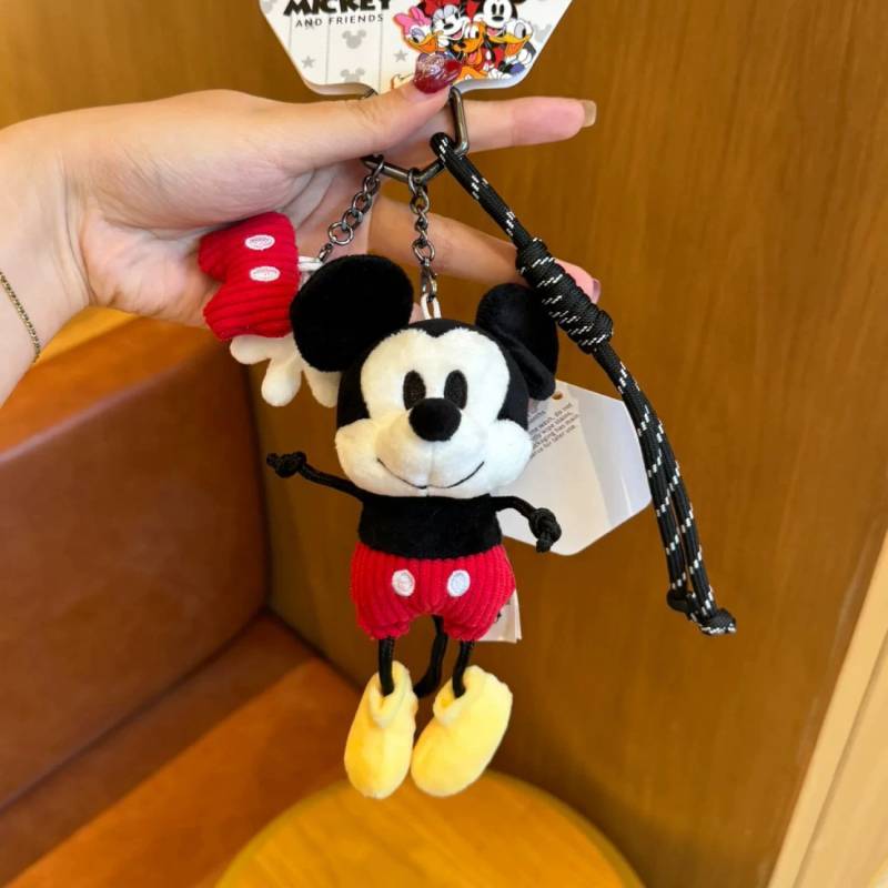 Mickey Maus Pluto Plüsch Schlüsselanhänger Mit PP-Baumwollfüllung Für Mädchen Und Rucksack Dekoration