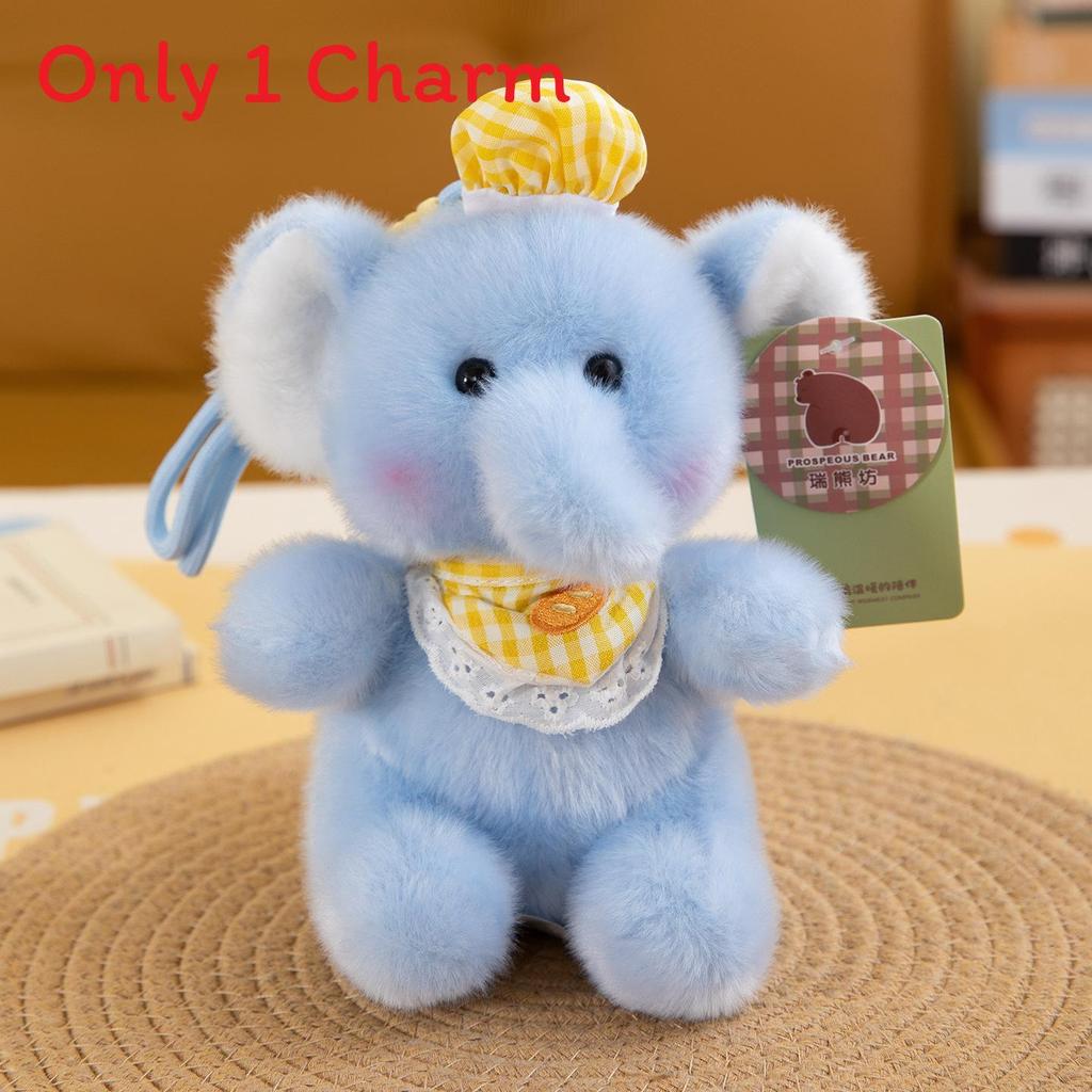 Cute Plush Animal Keychain With Chef Motif For Graduation And Birthday Gifts