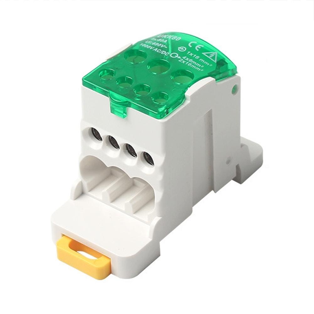 For DIN Rail Systems Terminal Connector Power Junction Box For Power Distribution Systems As Shown 1-channel Input