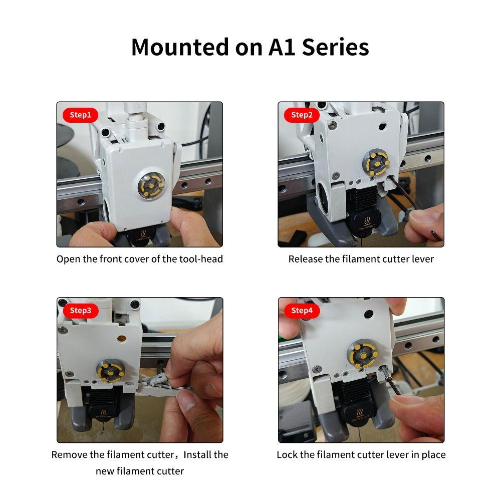 3/9 Pcs Durable Filament Cutter Resin with Box Blades Replacement for Bambu Lab X1/X1C/P1S/P1P/A1/A1 Mini