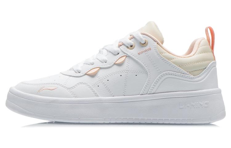 Кеды для скейтборда Li Ning Женские Низкие Стандартные Белый/Белый Лебедь AGCR316-1 36