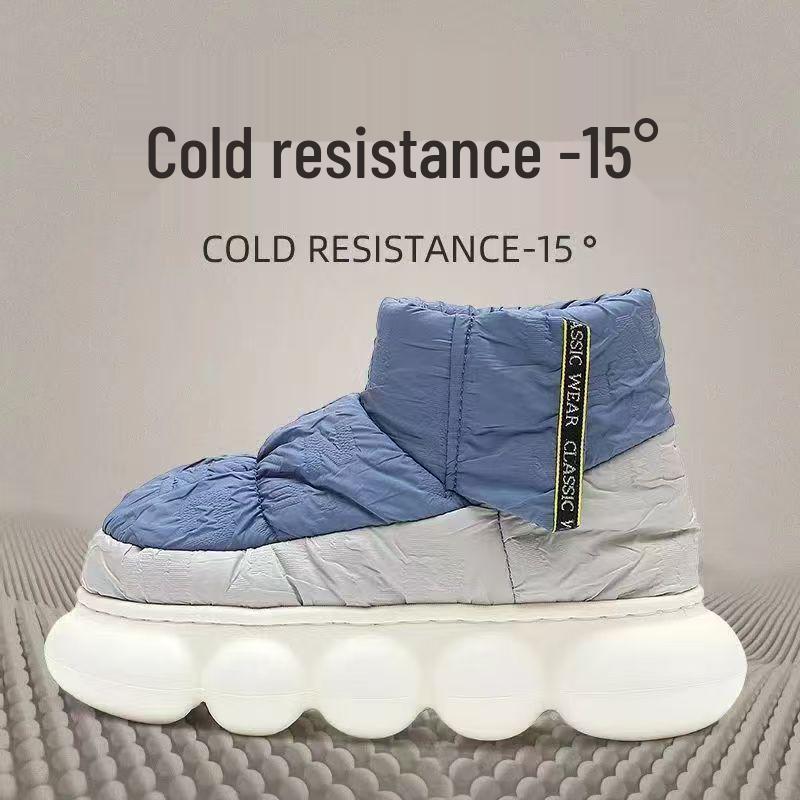 Damen Winter High-Top Indoor/Outdoor Warm gefütterte Schneestiefel mit dicker Sohle