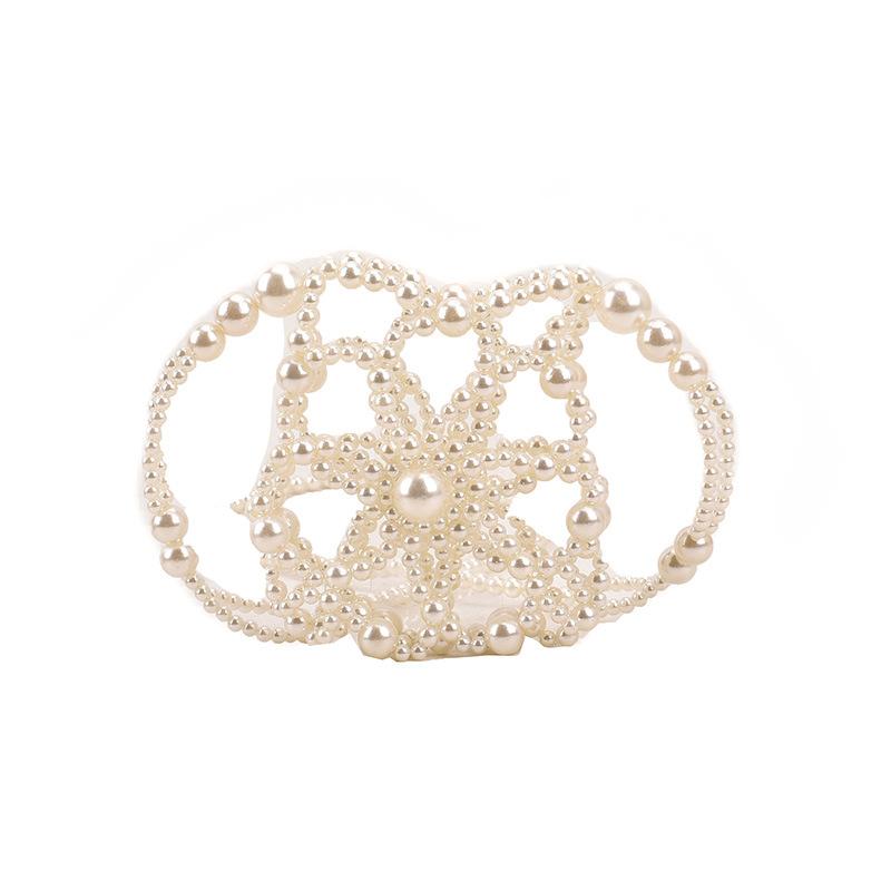 Литературный стиль, маленький аромат, индивидуальность, имитация жемчуга, полый цветок, женская маленькая квадратная сумка, летняя новая женская сумка через плечо, сумка-почтальон белый