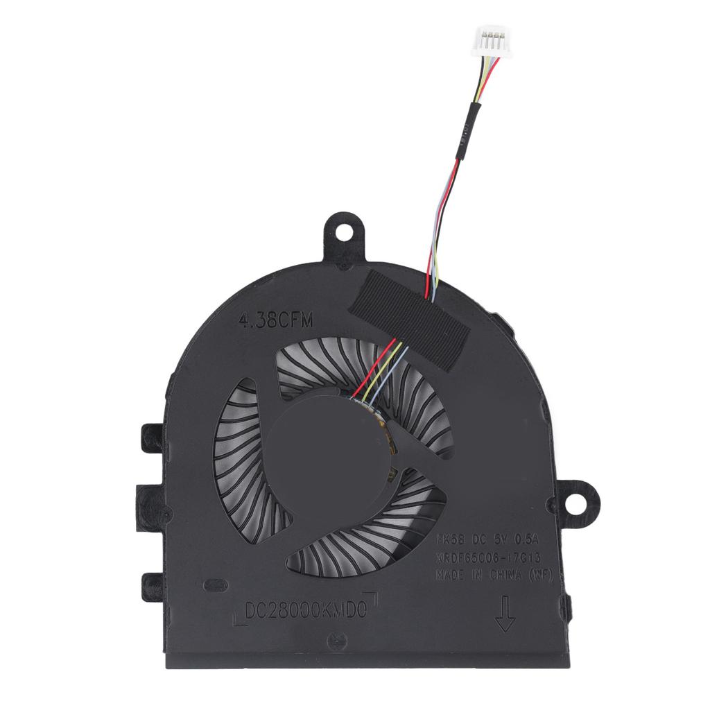 CPU Cooling Fan 4Pin Power DC 5V 0.5A Precise Size Easy Connection Laptop Cooling Fan for Inspiron