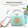 Karaoke Machine Rechargeable Portable Karaoke Speaker with Microphone BT/Memory Card/USB