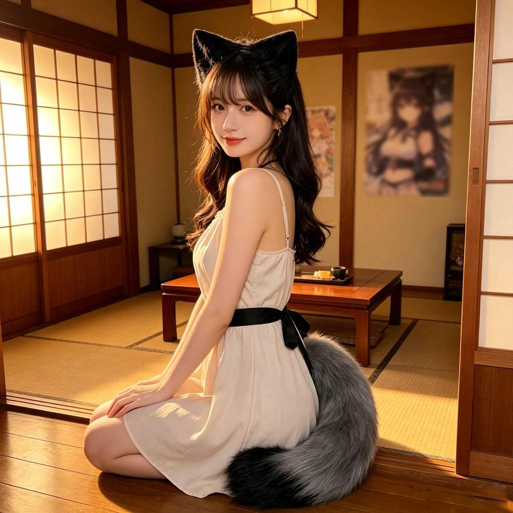 and Tail Set Animal Cosplay Costume for Birthday Stage Performance