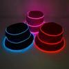 Fluorescent Luminous Gentleman Hat LED Glowing Cap For Men Masquerade Party Supplies Neon Light Up Hat Bar Club Props