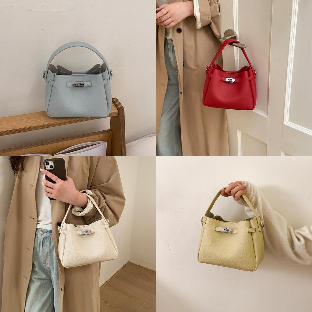 Water Bucket Bag For Women With Magnetic Closure And Faux Leather Interior For Daily Use