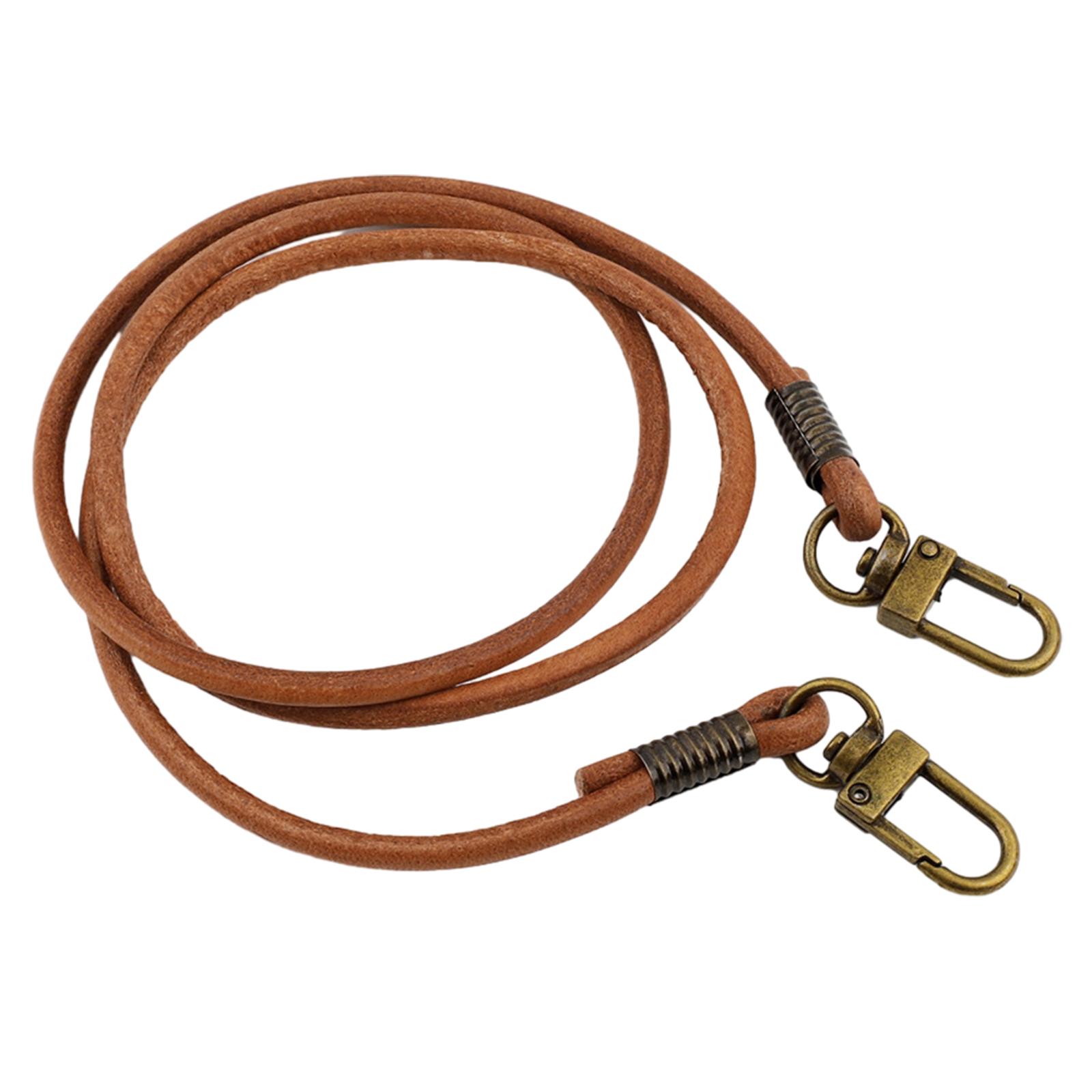 

4 мм плечевой ремень 15/23/31/47 дюймов круглый ремень для сумки-ведра с пряжкой для женской сумки через плечо ремень для самостоятельного изготовления 1 бронзовый