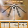 Modern Gooseneck Double LED Desk Lamp Stepless Knob Adjustment High Lumen Wide Head Architect Working Office Metal Shade AC