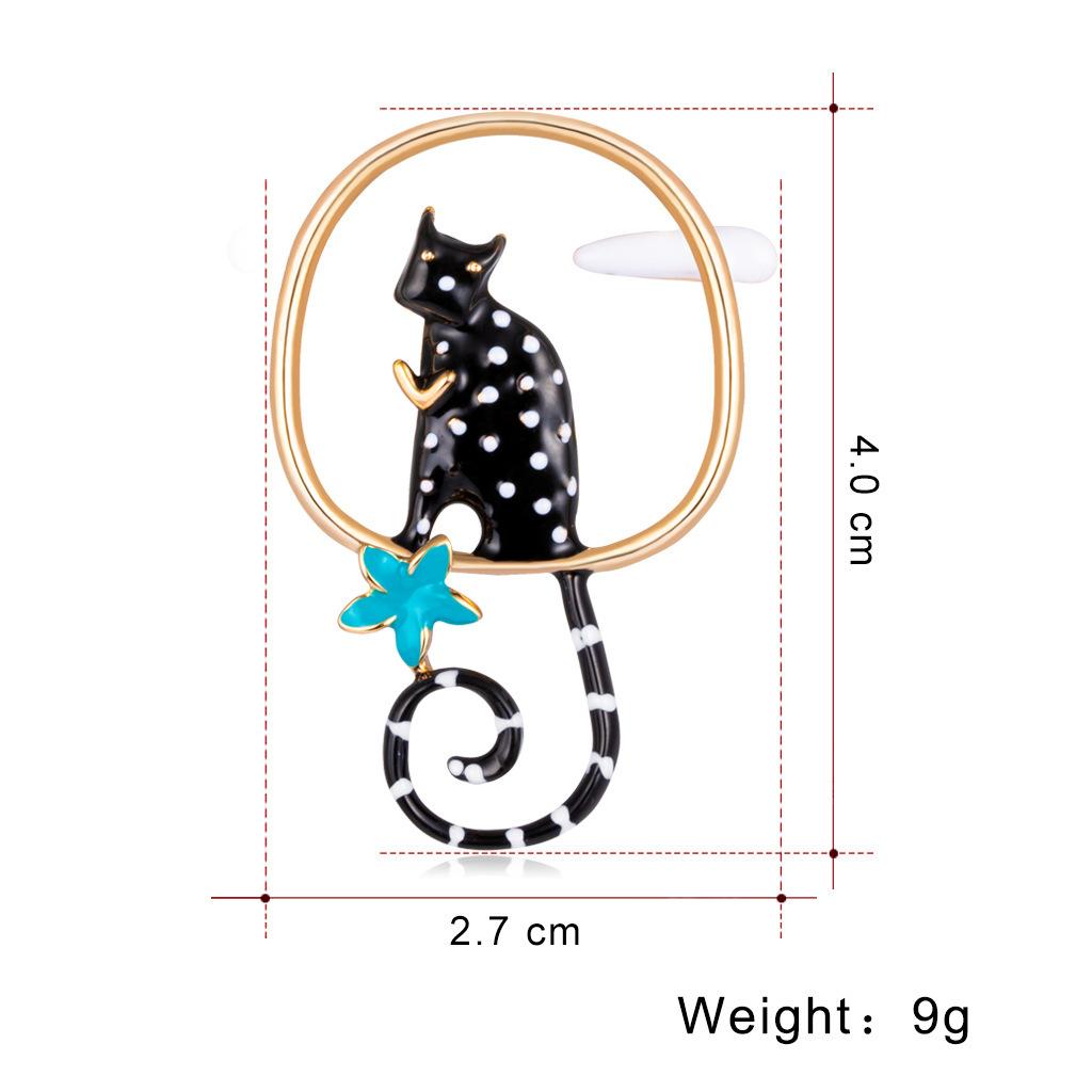 Creative Jewelry, Versatile Personalized Handmade Drip Cat Brooch, Corsage