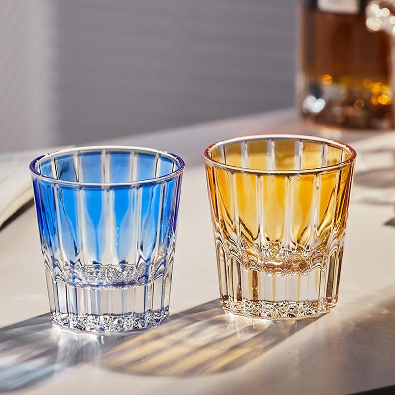 200ml Elegant Glass Glasses Star Mangle Rock Cup Water Cups for Party Bar Home Wine Glasses Luxury Crystal Glass Whisky Glass