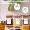 Grevosea 192 Spice Labels,Spice Jar Labels Spice Labels Stickers Preprinted Waterproof Label for Organizing Containers and Seasonings in The Kitchen