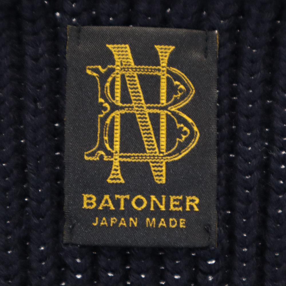 BATONER Made In Japan V Neck Knit Vest 1 Navy Women Used