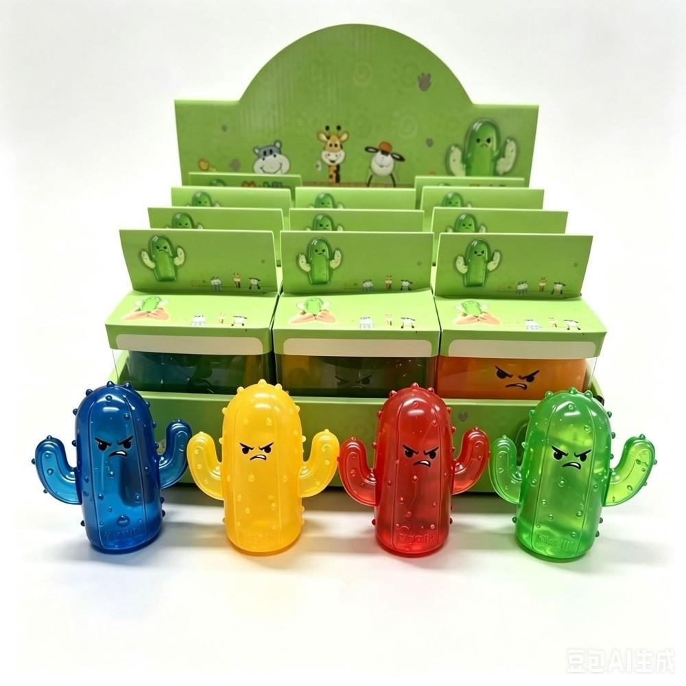 Angry Cactus Squeeze Squishy Toys Mini Decompression Toy New Stress Relief Toy For Kids