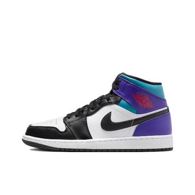 Sneakers Retro Air 1 Mid Aqua Blu Bianco Viola DQ8426-154