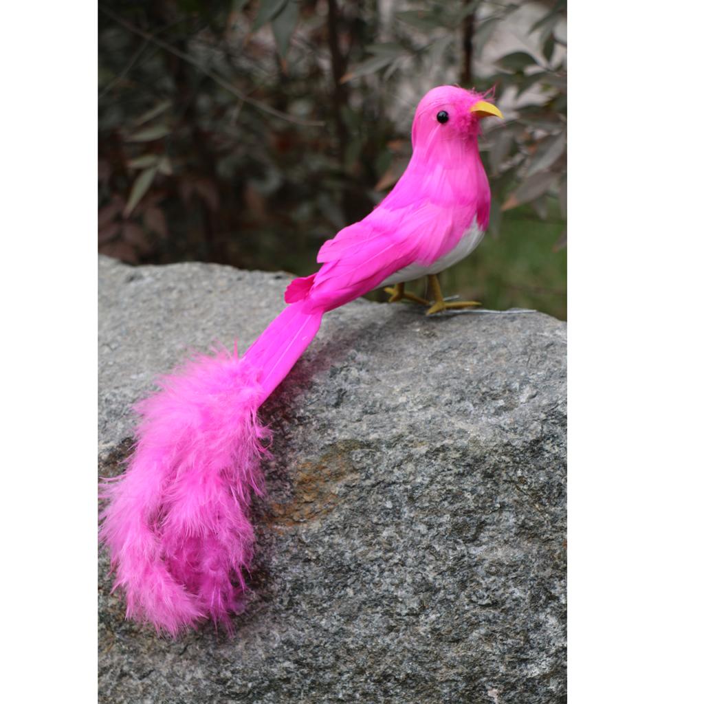 Künstliche Feder Vögel Dekorationen Handwerk Geschenk Ornamente 15