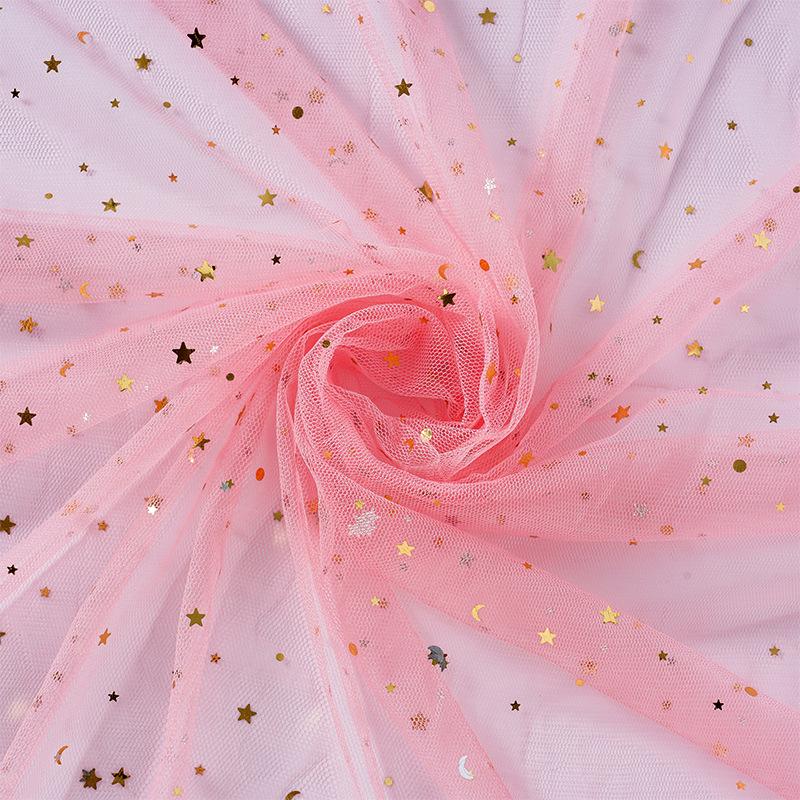 

Сетчатая ткань «Звездное небо»: Декоративная марля «Луна и звезды» для юбок и поделок своими руками