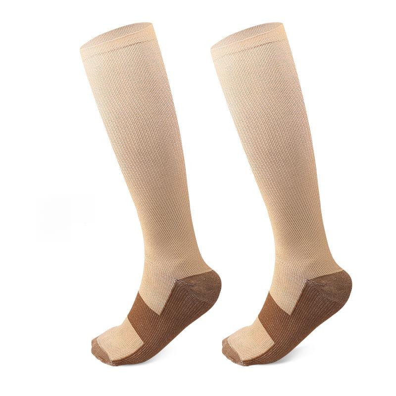 Adult Medium Tube Pressure Socks Outdoor Sports and Leisure Compression Socks Nylon Elastic Breathable Printing Medium Tube Socks