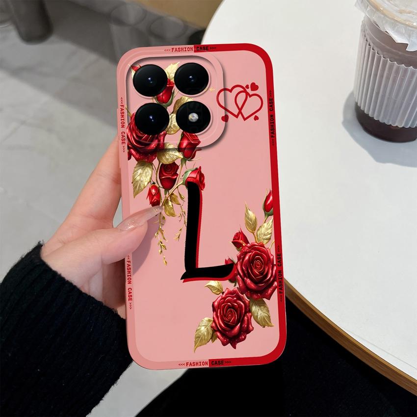 For Xiaomi 15T 14T 12T 17 15 14 13 Pro Lite 12X Phone Case Creative Letters Pattern Soft Matte Silicone Anti Slip Back Cover For Xiaomi Bumper Housing