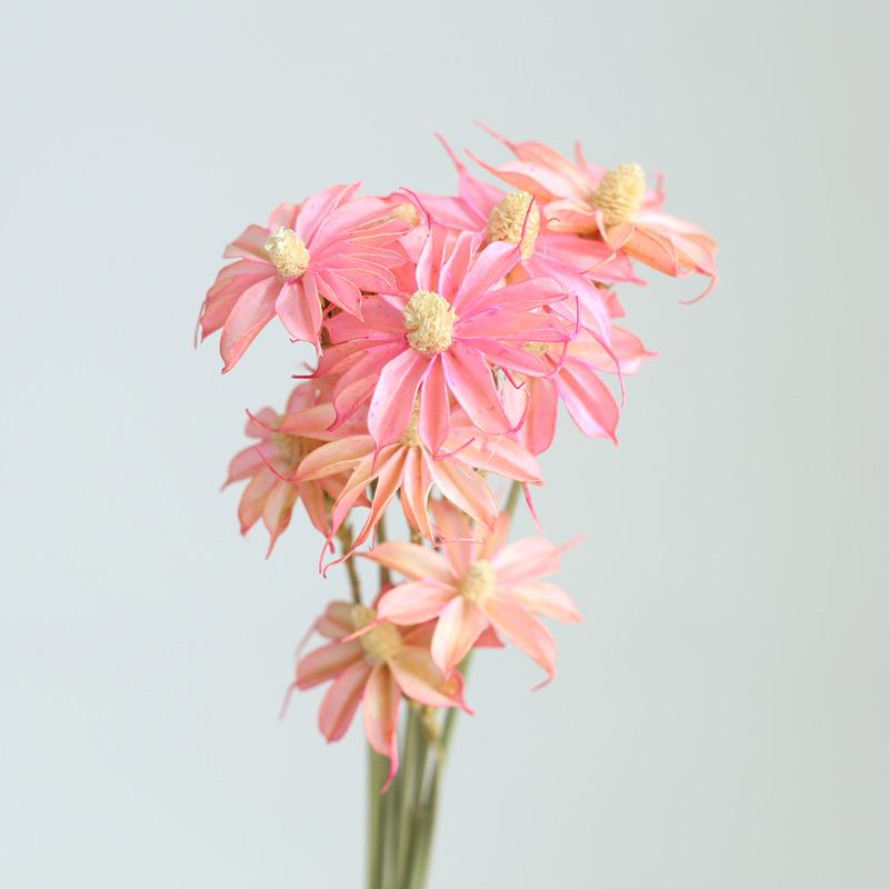Yunnan Dried & Immortal Flowers Bouquet: Baby's Breath, Roses, Forget-Me-Nots for Home & Homestay Decor