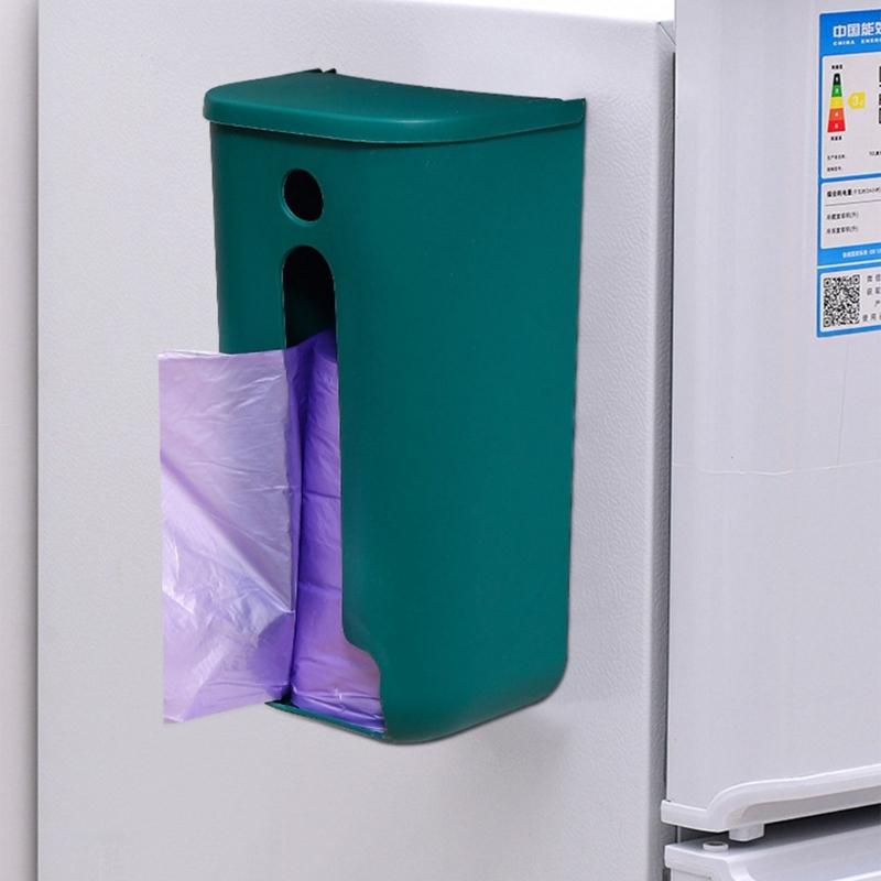 Wandmontierter Müllbeutelhalter Aufbewahrungsbox Mehrzweck Müllbeutel Spenderbox Kunststoff Einkaufstüten Organizer