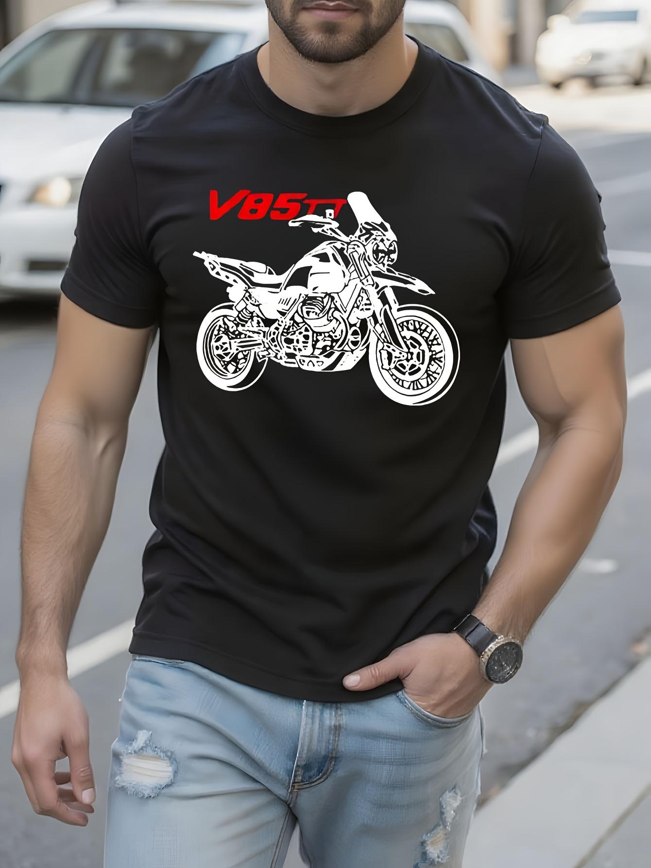 Guzzi V85TT Motorcycle Tshirt Vintage V85 TT Racing Bike ... L
