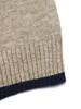 2026 Autumn/Winter Women's Color Block Half-High Collar Knit Pullover Sweater