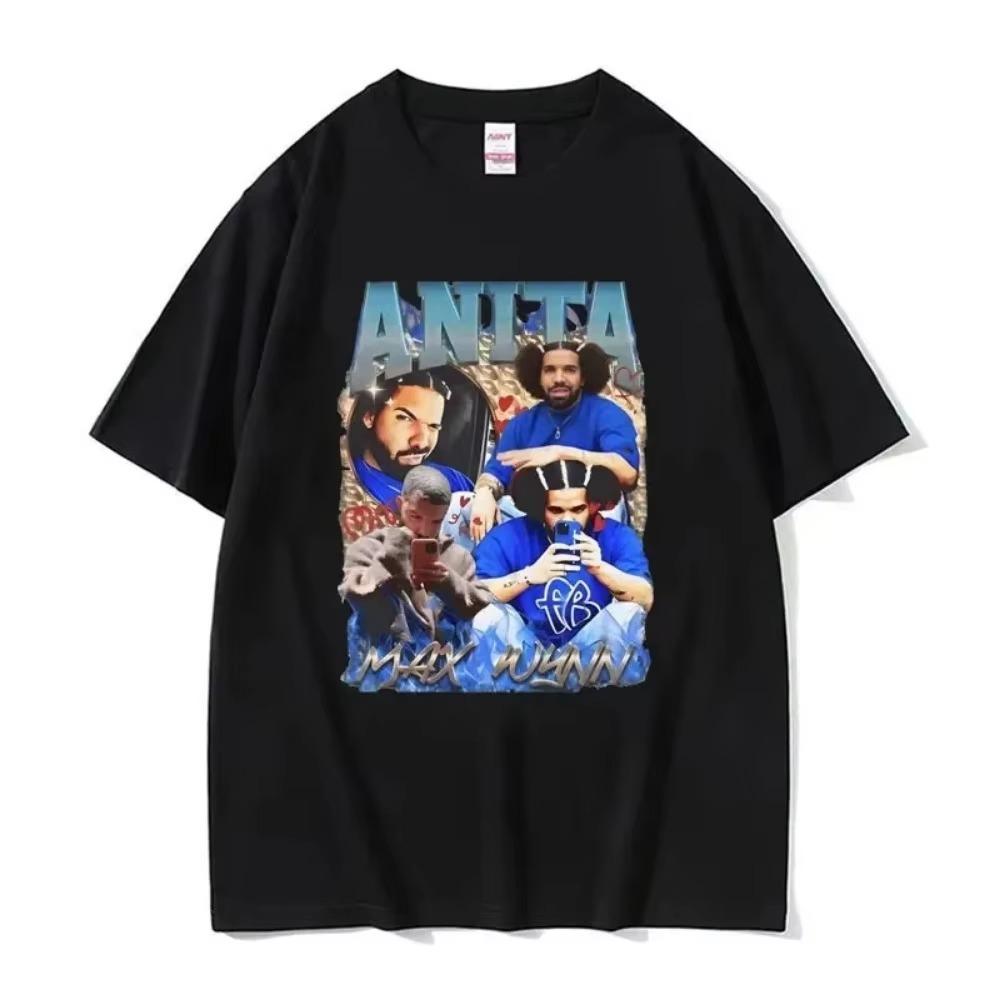Rapper Drake and Anita Max Wynn Love Funny Meme Graphics T Shirt Men Women Casual Kawaii T-shirt Fashion Vintage Tees Streetwear