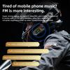 Motorcycle Helmet Headset with FM Radio, Bluetooth 5.4 Headphones, Waterproof Earphones, LCD Display