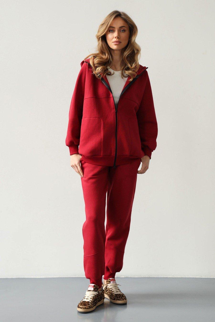 

комплект: худі та штани German Volf (95623) 42(S) імперська червоний колір