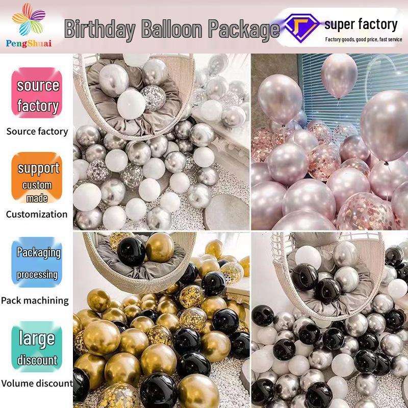 Birthday Party Balloon Set - Latex and Decorative Balloons for Celebrations